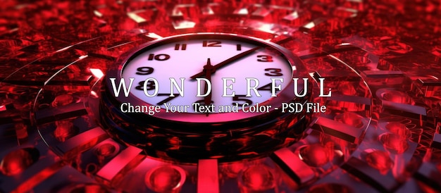 PSD countdown clock in the midnight sky