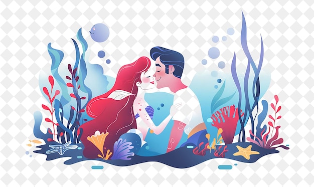 a couple in a fish tank with a heart on the top