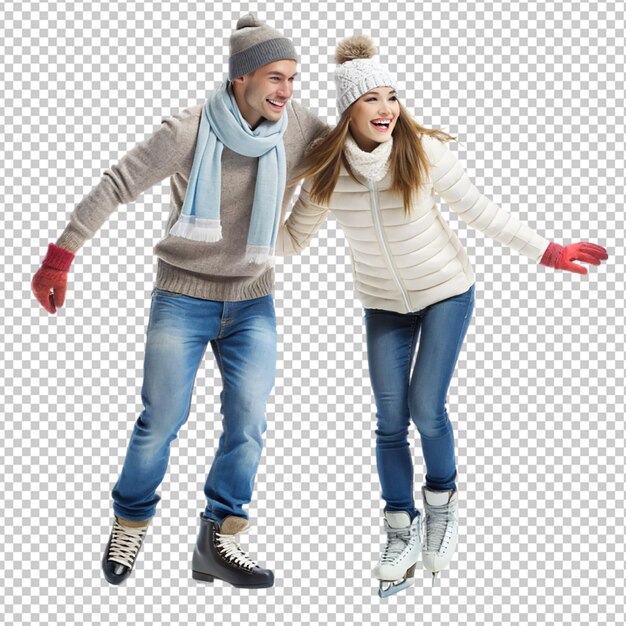 PSD couple on the ice rink