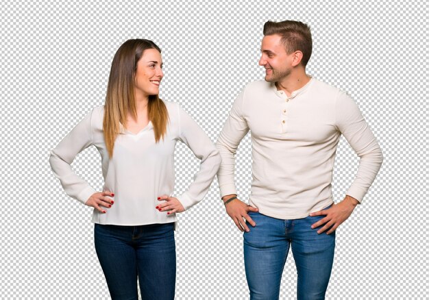 Couple in valentine day happy and smiling