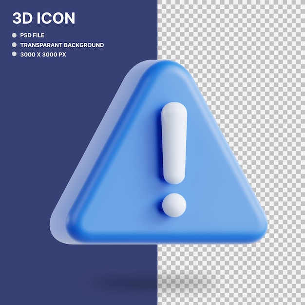 Coution 3d illustration