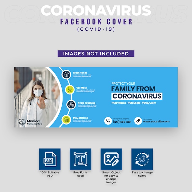 Covid-19 & Coronavirus Facebook Cover