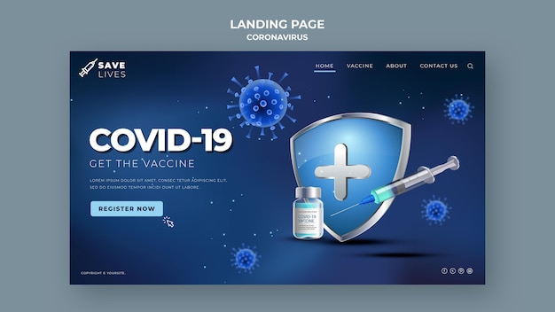 Covid 19 landing page