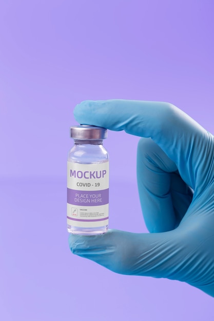 Covid vaccine mockup design