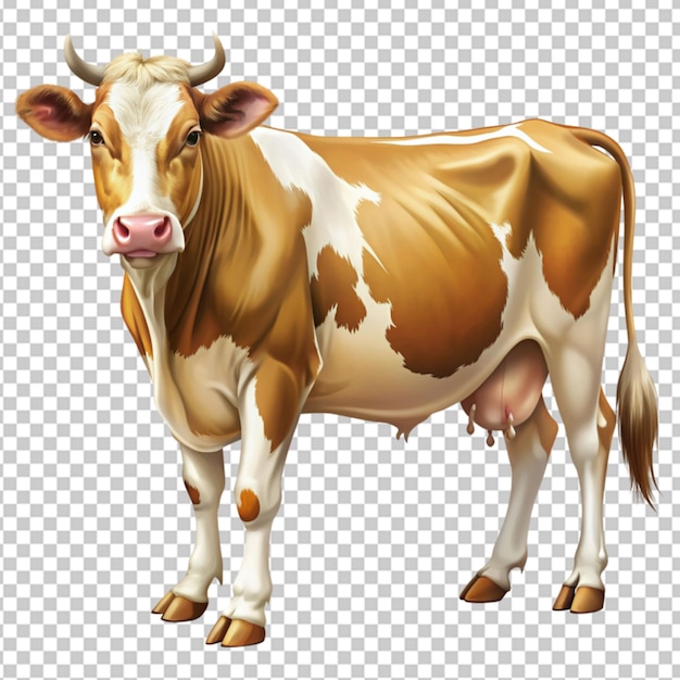 cow cilp art on transparent background