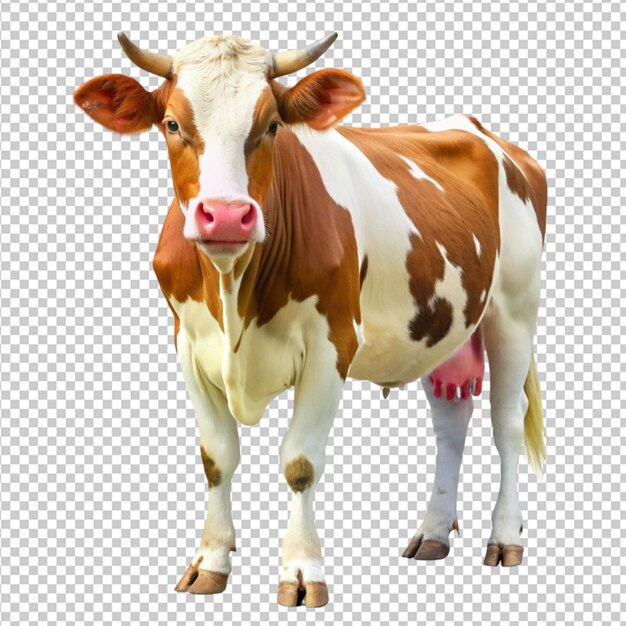 PSD cow on transparent background