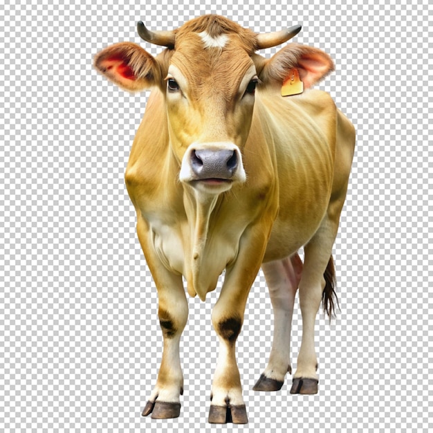 a cow on transperent back ground