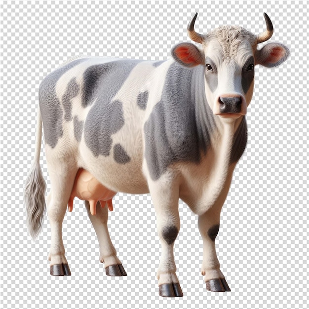 a cow with a tag on its ear and the front is a cow