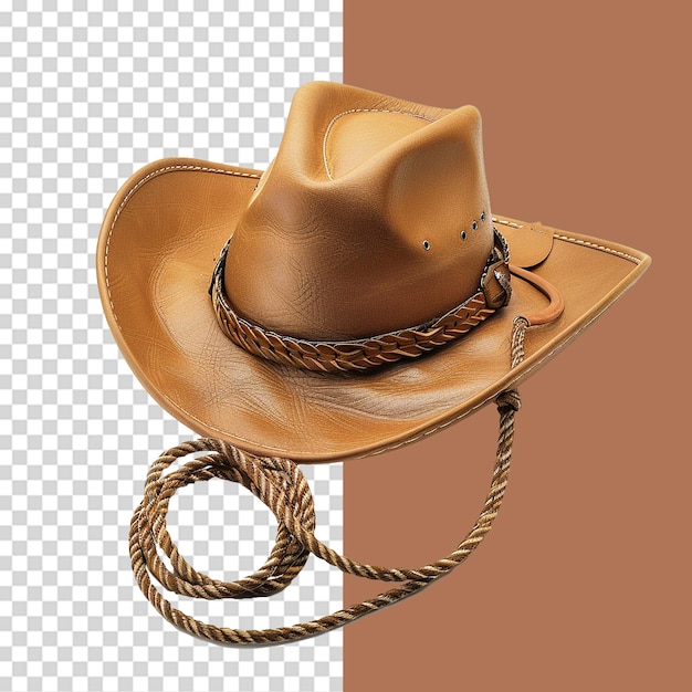 PSD cowboy accessory png isolated on transparent background