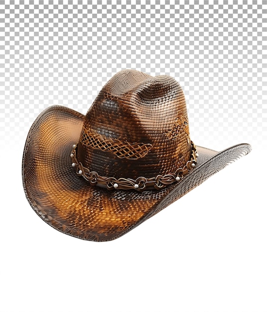 Cowboy Hat Isolated on Transparent Background Cutout