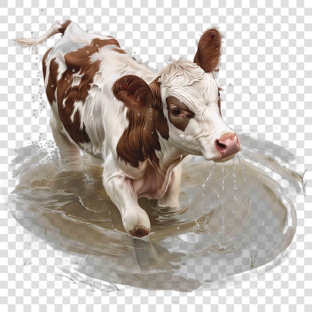 PSD cows religious christian illustration