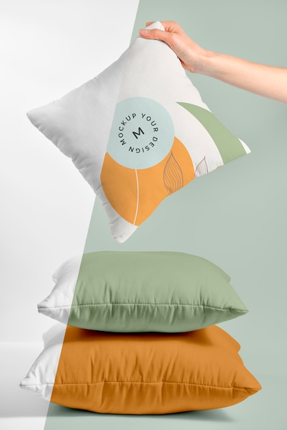 Cozy cushion fabric mock-up