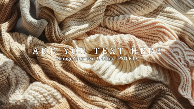 PSD cozy knitted texture