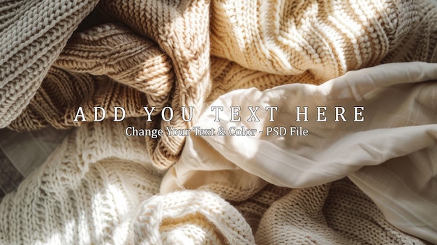 PSD cozy knitted texture