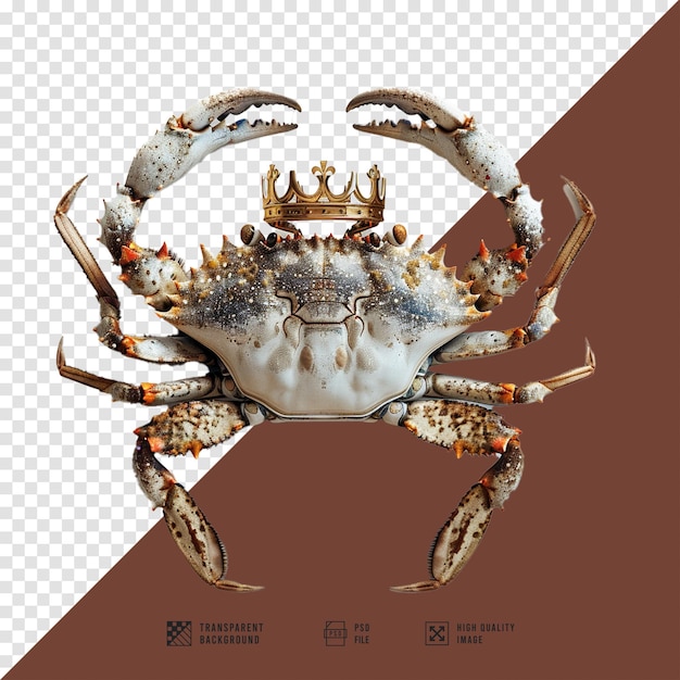 Crab vector image without HD quality background