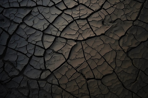 PSD cracked dry clay surface reveals intricate patterns