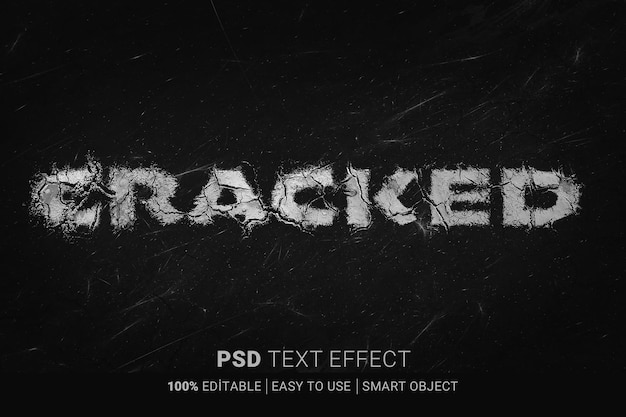 Cracked Editable Text Effect