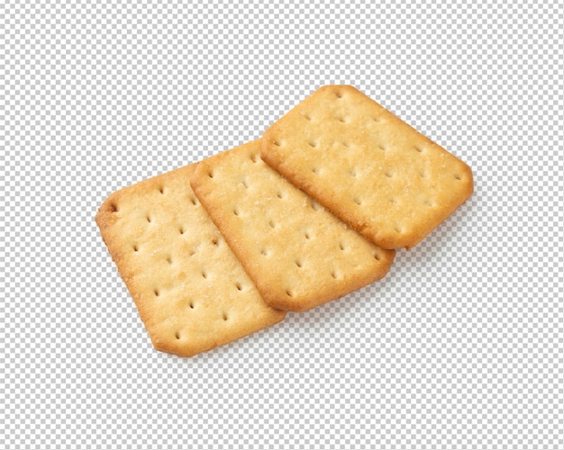 Cracker cookies isolated