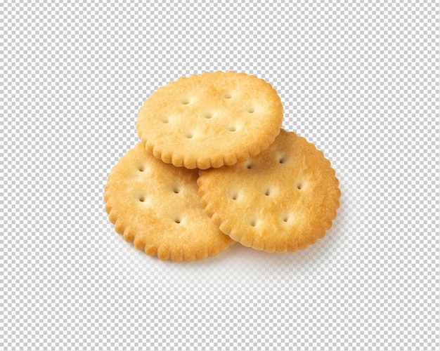 Cracker cookies isolated