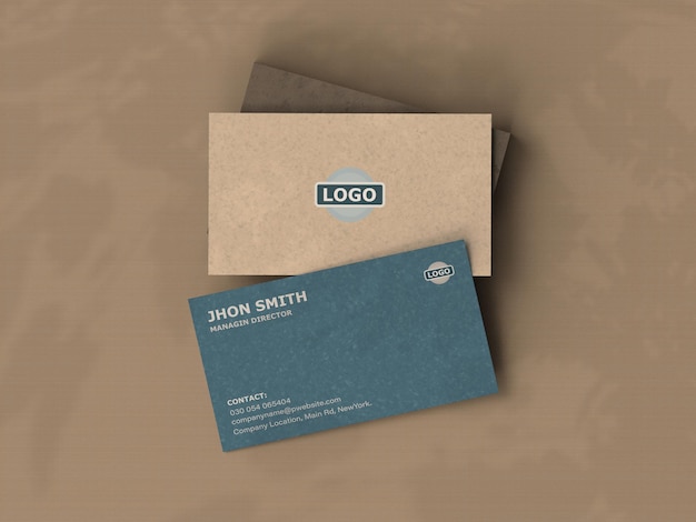 Craft Business Card Mockup