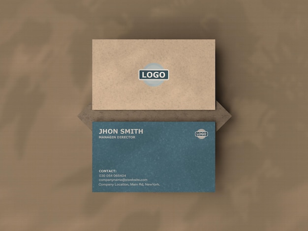 Craft Business Card Mockup