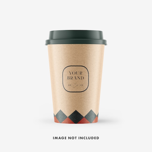 Craft Paper Coffee Cup Mockup