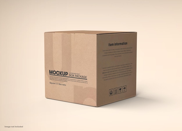 Craft Squre Box Mockup