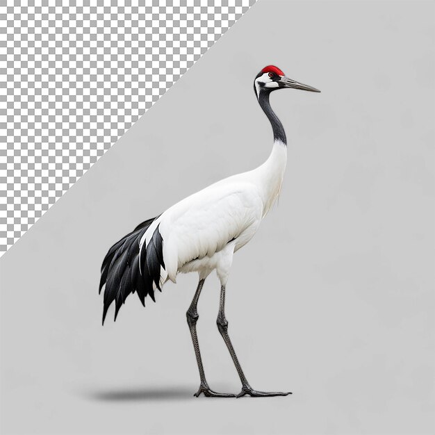 PSD crane animal on transparent background