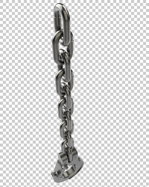 Crane hook on transparent background 3d rendering illustration