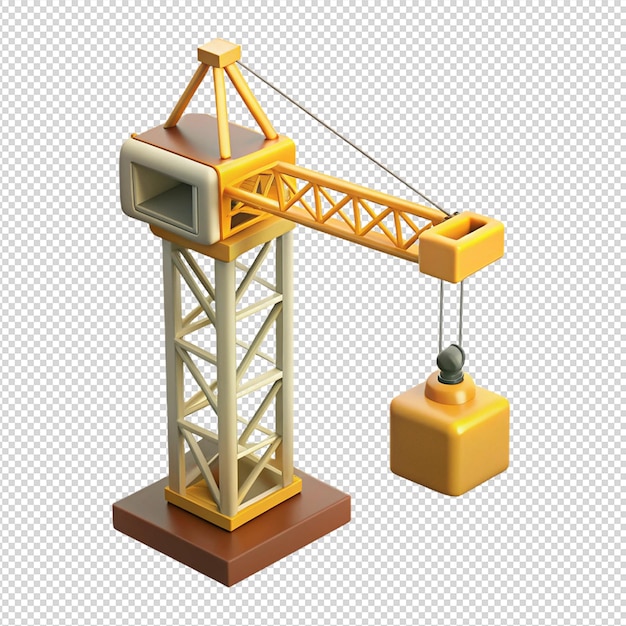 PSD crane transparent background