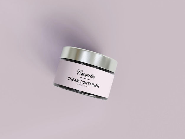 Cream jar mockup