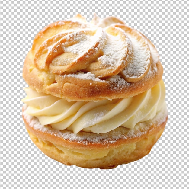 PSD cream puff transparent background