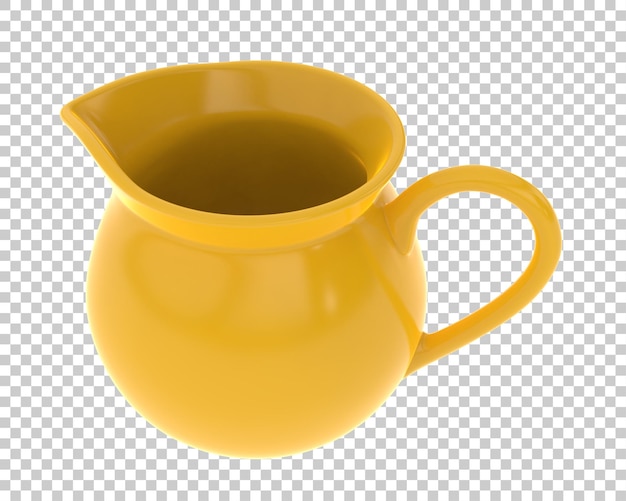 Creamer on transparent background 3d rendering illustration