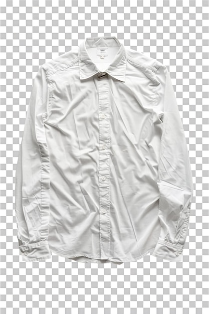 PSD creased shirt on transparent background