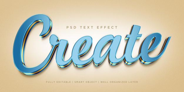 Create 3d style text effect