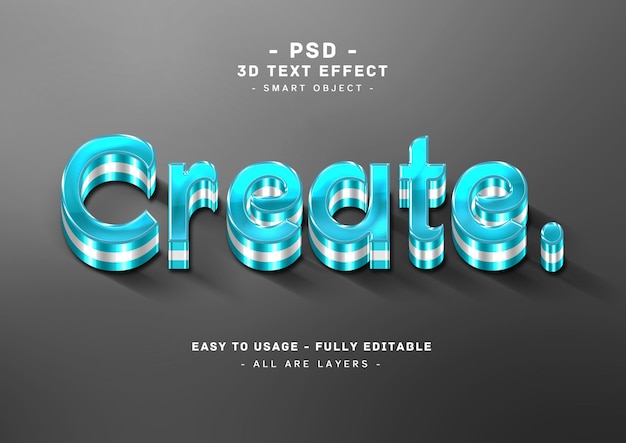 Create 3d text style effect