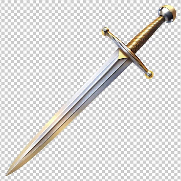 PSD create a art illustration of sword isolated