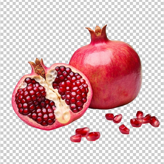 Create A High Quality A fresh Pomegranate on white background