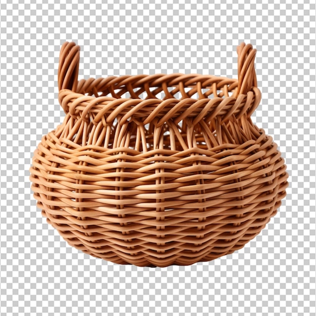 create a high quality Handmade basket the old fashioned on white background