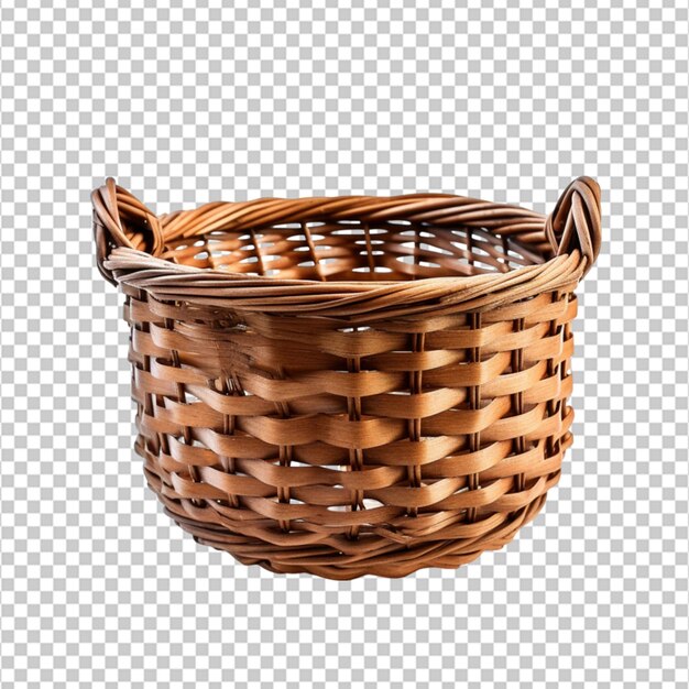 create a high quality Handmade basket the old fashioned on white background