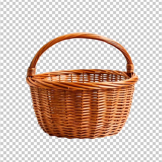 create a high quality Handmade basket the old fashioned on white background