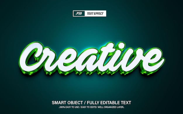 Creative 3D Photoshop Editable Text Effect