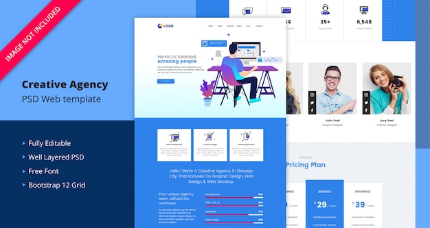 Creative Agency Landing Page Template