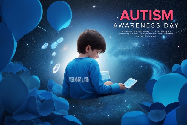 Creative Autism Awareness Banner Template