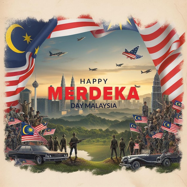 Creative Banner Design for Merdeka Day PSD Template