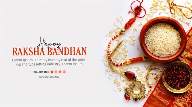 Creative beautiful background for happy raksha bandhan religious festival