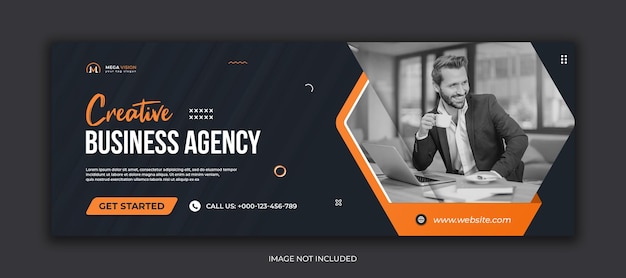 creative business agency corporate social media facebook cover template