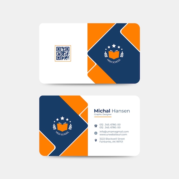 Creative business card education concept