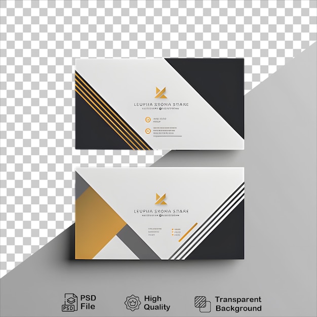 PSD creative business card layout transparent background