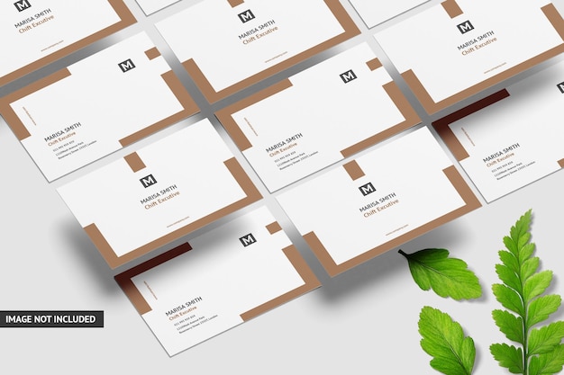 Creative business card mockup design